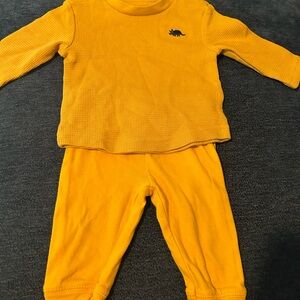 Yellow Dinosaur Kids Pajamas